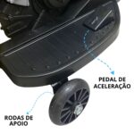 Mini Moto Elétrica 6V Branco BW232BR - 5