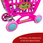 Carrinho Supermercado Infantil Rosa BW173RS - 6