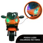 Mini Moto Elétrica 6V Laranja BW232LR - 7