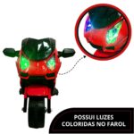 Mini Moto Elétrica 6V Vermelha BW232VM - 7