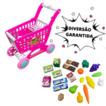 Carrinho Supermercado Infantil Rosa BW173RS - 7
