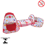 Barraca Infantil Com Piscina De Bolinha Vermelho BW158VM - 8