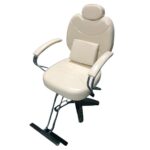 Cadeira Barbeiro Reclinável Base Estrela Bege IWCBBE002 - 1