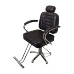 Cadeira Barbeiro Reclinável Base Estrela Marrom IWCBRBE002 - 1