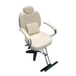 Cadeira Barbeiro Reclinável Base Estrela Bege IWCBBE002 - 10