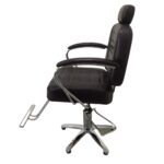 Cadeira Barbeiro Reclinável Base Estrela Marrom IWCBRBE002 - 4