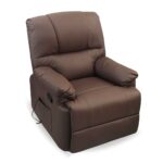 Poltrona Reclinável Com Função De Massagem Caramelo IWPRMCM - 1