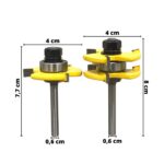 Fresas Macho E Fêmea Para Tupia IWFMFT / EVFMFT - 2