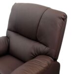Poltrona Reclinável Com Função De Massagem Caramelo IWPRMCM - 6