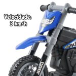 Mini Moto Elétrica Cross 6V Azul BW233AZ - 7