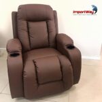 Poltrona De Amamentação Com Balanço Reclinável Caramelo - IWPRMACM - 10