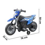 Mini Moto Elétrica Cross 6V Azul BW233AZ - 2