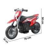 Mini Moto Elétrica Cross 6V Vermelha BW233VM - 3