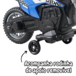 Mini Moto Elétrica Cross 6V Azul BW233AZ - 6