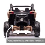 Mini UTV Elétrico Licenciado Can Am Maverick 24V Preto BW238PT - 8