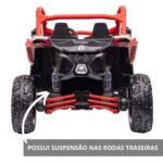 Mini UTV Elétrico Licenciado Can Am Maverick 12V Vermelho BW238VM - 10