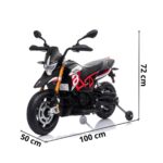 Mini Moto Elétrica Licenciada Aprilia Dorsoduro 900 Vermelha 12V BW234VM - 2