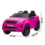 Mini Carro Elétrico Licenciado Land Rover Evoque Rosa BW128RS - 2