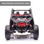 Mini UTV Elétrico Licenciado Can Am Maverick 12V Preto BW238PT - 3