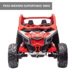 Mini UTV Elétrico Licenciado Can Am Maverick 24V Vermelho BW238VM - 3