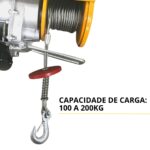 Guincho Elétrico Para Içamento De Cargas 100 a 200kg IWGE100/200 - 3