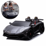 Mini Carro Elétrico Licenciado Lamborghini Aventador 2 Assentos 24V Prata BW235PR - 1