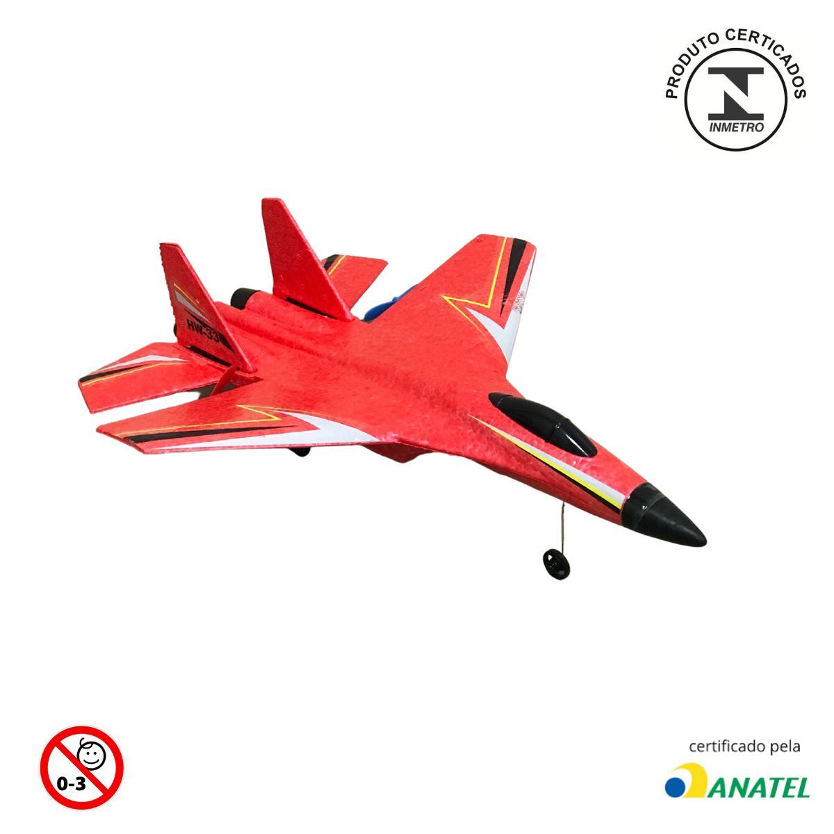 Avião de Controle Remoto para Crianças e Adultos, E Flite EFLU15250,  Vermelho - Blumenau