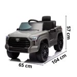 Mini Carro Elétrico Toyota Tundra Cinza 12V BW280CZ - 2