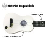 Guitarra Infantil 57CM Branco BW243BR - 3