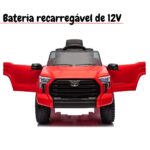 Mini Carro Elétrico Toyota Tundra Vermelho 12V BW280VM - 3