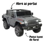 Mini Caminhonete Elétrica Jeep Gladiator Rubicon 4X4 12V BW272CZ - 4