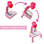 Mesa Mágica Com Projetor Infantil Rosa BW251RS - 4