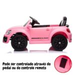 Mini Carro Elétrico Volkswagen Beetle Dune 6V Rosa BW274RS - 5