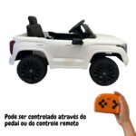 Mini Carro Elétrico Toyota Tundra Branco 12V BW280BR - 5