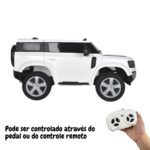 Mini Carro Elétrico Land Rover Defender 12V Branco BW271BR - 5