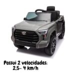 Mini Carro Elétrico Toyota Tundra Cinza 12V BW280CZ - 6