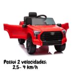 Mini Carro Elétrico Toyota Tundra Vermelho 12V BW280VM - 6