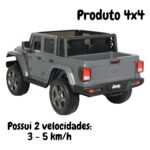 Mini Caminhonete Elétrica Jeep Gladiator Rubicon 4X4 12V BW272CZ - 6