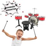 Bateria Infantil Bumbo 30cm Vermelho BW242VM - 8