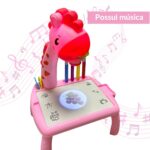 Mesa Mágica Com Projetor Infantil Rosa BW251RS - 8