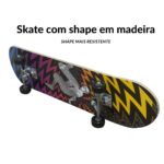 Skate 31” Shape Radical Com Kit De Proteção BW014KR - 7