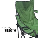 Cadeira Camping Dobrável Verde IWCDCVD - 8
