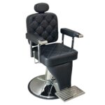 Cadeira Barbeiro Reclinável Base Redonda IWCBRBR005 - 1