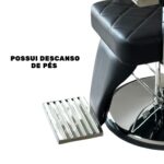 Cadeira Barbeiro Reclinável Base Redonda IWCBRBR005 - 10