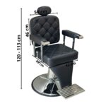 Cadeira Barbeiro Reclinável Base Redonda IWCBRBR005 - 2