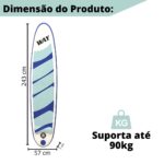Prancha Inflável 243x57x7cm Azul IWPI243AZ - 2
