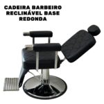 Cadeira Barbeiro Reclinável Base Redonda IWCBRBR005 - 3