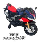 Mini Moto Elétrica Licenciada Aprilia RSV4 6V BW269 - 3