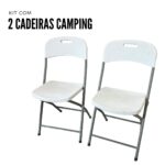 Kit 2 Cadeiras Camping Dobrável IWK2CD - 4