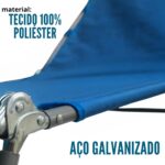 Cadeira Espreguiçadeira Textline Azul Escuro IWCET001AZE - 5